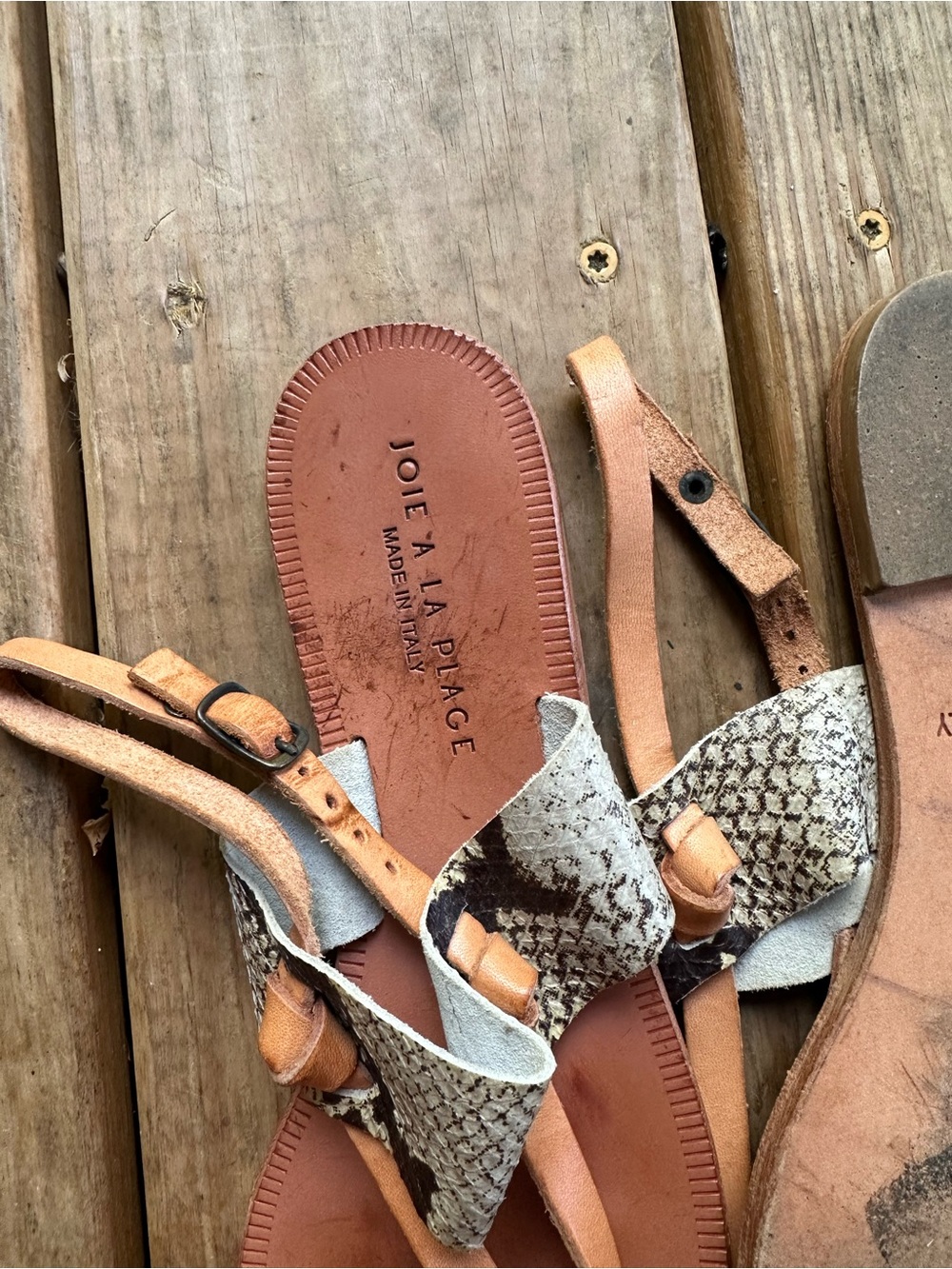 Joie leather sling back sandals - Picture 4 of 4